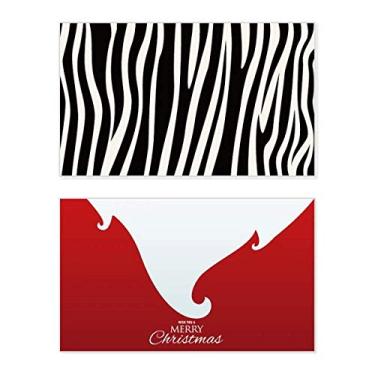Imagem de Black White Veins Pattern Funground Holiday Merry Christmas Cartões de parabéns Mensagem de Natal
