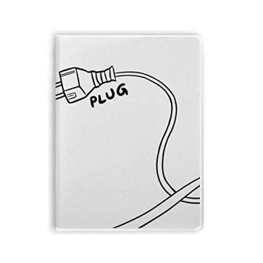 Imagem de Caderno de tinta para desenho manual Plug Line capa de goma Diário capa macia