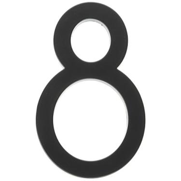 Imagem de Hy-Ko Products FM-6/8 Número de casa flutuante 8 (EIGHT) 15 cm de altura, preto