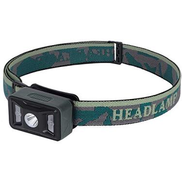 Imagem de N/H Lanterna de LED super brilhante, recarregável por USB, com zoom à prova d'água com luz vermelha, farol forte de indução, para acampamento