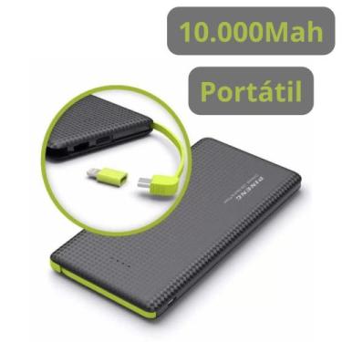 Imagem de Carregador Celular Powerbank Portátil Externo 10000Mah Universal - Pow