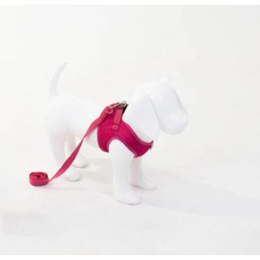 Imagem de Peitoral com Guia para Cães Emporium Distripet Rosa P