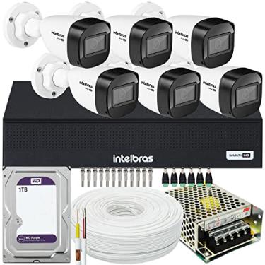Imagem de Kit Cftv Intelbras 6 Câmeras vhd 1130 Mhdx 1008C 1 TB Purple