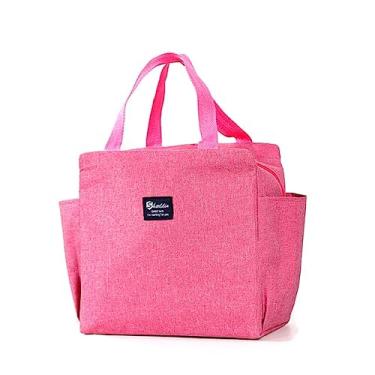 Imagem de Bolsa Térmica Unissex Adulto Fitness Marmita Viagem Nécessaire N-10 (Rosa)