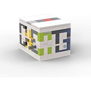 Imagem de Quebra-cabeça De Dez Níveis, Caixa De Descriptografia De Alta Dificuldade, Inteligência Super Difícil, Blocos De Construção Que Queimam O Cérebro, Brinquedo De Quebra-cabeça Luban Lock,J,3D,Pleasa