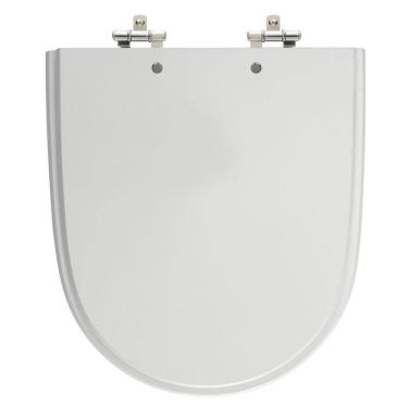 Imagem de Assento Sanitário Mondiale Cinza Prata Tampa para Vaso Celite em Madeira Laqueada