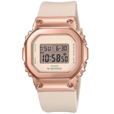 Imagem de Relógio CASIO G-SHOCK feminino rosê espelhado GM-S5600PG-4DR