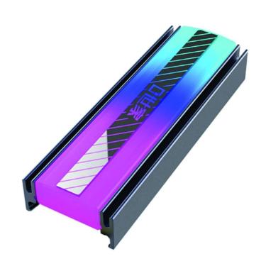Imagem de Cooler Dissipador ARGB de Disco Rígido M.2 luzes coloridas