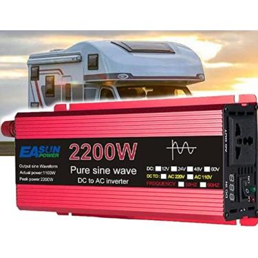 Imagem de Inversor De Potência Do Carro 1000w/1600w/2200w/3000w, Dc 12v/24v A 220v Adaptador De Tomada De Carro Conversor De Saída Carregador De Carro Inversor De Potência Para Veículos,2200W,12V,Striking44