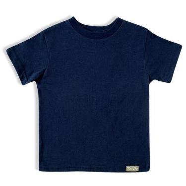 Imagem de Camiseta Infantil Manga Curta Azul Escuro - Tip Top - Cutti Boutique