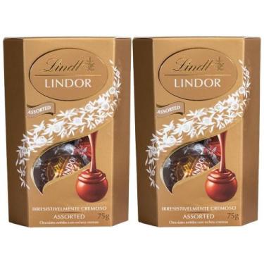 Imagem de Bombom Sortido De Chocolate Suíço Lindt Lindor, 2 Caixas 75G