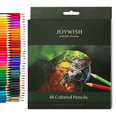 Imagem de 12/18/24/36/48/72 Lápis de cor profissional Óleo Conjunto de lápis de cor artístico para estudantes, crianças, adultos, artistas para desenhar esboços