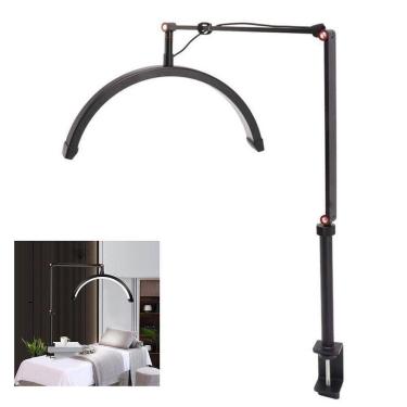 Imagem de Luminaria Estetica Spa Arco Meia Lua Led 3 Tons Suporte Celular Mesa Salao De Beleza Manicure