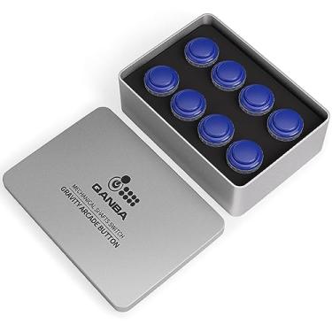 Imagem de QANBA Gravity LX 30mm Mechanical Pushbutton switch Button Arcade Buttons DIY Kit (Boxed） (Middle Blue A05)