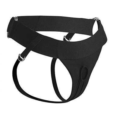 Imagem de Strap U Arnês Avalon Jock Style Strap-On, (Ae158) 1 Unidade (Pacote Com 1) Preto