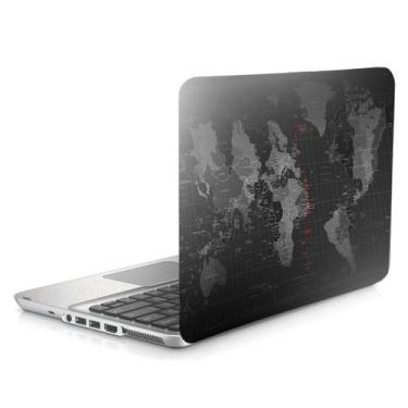 Imagem de Skin Adesivo Protetor Para Notebook 15 Mapa Mundi D1 - Skin Zabom