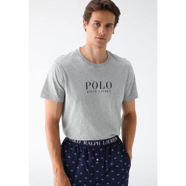 Imagem de Camiseta Polo Ralph Lauren Reta Pijama Cinza Polo Ralph Lauren 714899613006 masculino