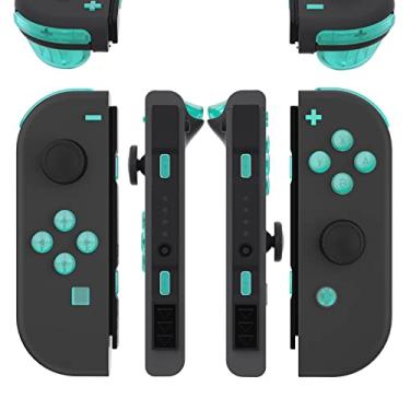 Imagem de eXtremeRate Esmeralda Verde Substituição ABXY Teclas de Direção SR SL L R ZR ZL Botões de Disparo Molas, Conjunto Completo de Botões com Ferramentas para Nintendo Switch e Switch OLED Joy-con - JoyCon Shell NÃO Incluído