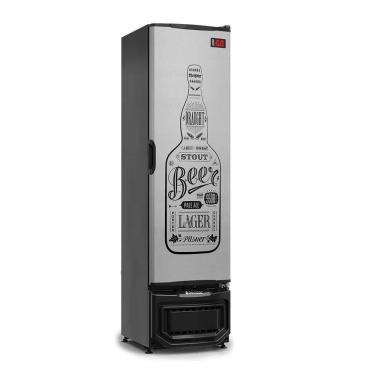 Imagem de Cervejeira Gcb-23egw Tipo Inox 228 Litros Porta Cega Adesivada 127V - Gelopar