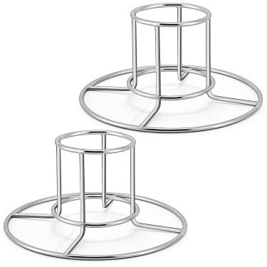 Imagem de TeamFar Suporte de frango para lata de cerveja, 2 pacotes de suporte para frango de aço inoxidável, suporte para frango de bumbum de cerveja para grelhar assar, resistente e portátil, lavável na lava-louças e fácil de limpar