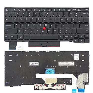 Imagem de Teclado americano de substituição para laptop Lenovo IBM Thinkpad X280 X390 X395 Laptop US Keyboard sem retroiluminação 01YP000