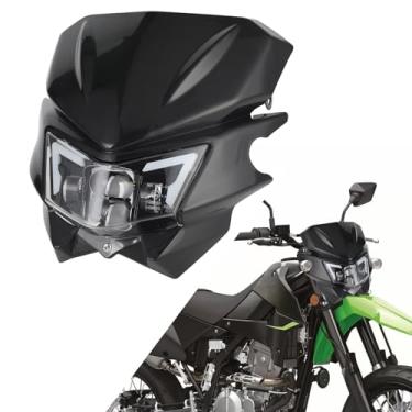 Imagem de AnXin Farol de bicicleta de sujeira, 3000LM para farol de motocicleta com luz de corrida diurna universal para WR TTR XT MX 250 400 426 450 WR 250F 400F 426F 450F