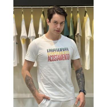 Imagem de Camiseta Acostamento Lettering Assinatura Colorido Alto Relevo Masculino  - GG - Preto-Masculino