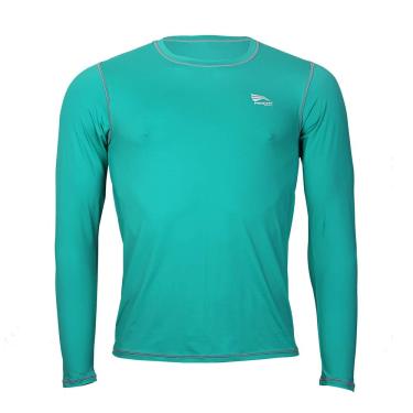 Imagem de Camiseta Praia Sol Piscina Proteção Solar UV 50+ - Adulto : Verde Enseada, Tam::: P , Unid