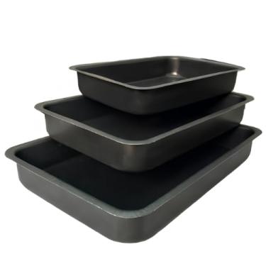 Imagem de Jogo de Assadeiras Tabuleiro Antiaderente Alta Alumínio, Kit N° 1 ao N° 3 - Jalice Alumínios