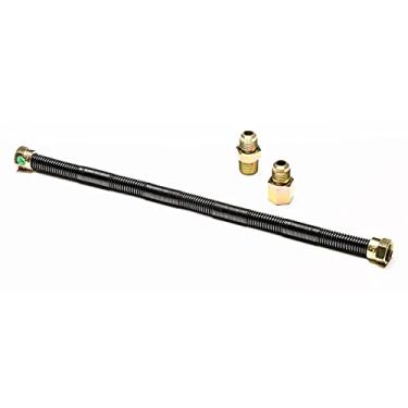 Imagem de Dreffco Linha flexível a gás de alta capacidade de 182 cm x 1/5.1 cm - Fogueira preta sem apito de qualidade premium, lareira, linha de gás secadora - linha de gás perfeita para fogueiras NG ou LP -