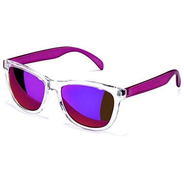 Imagem de Óculos de sol femininos com proteção UVA/UVB UV400, lentes espelhadas, adequado para atividades ao ar livre, esqui, férias, dirigir pescaria, Roxa