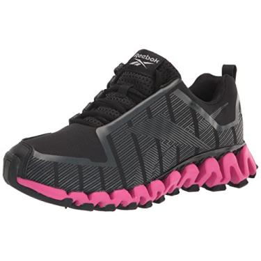 Imagem de Reebok Tênis de corrida feminino ZigWild Tr 6 Trail, Preto/cinza puro/rosa orgulhoso, 34