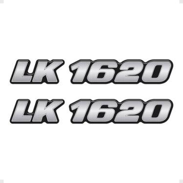 Imagem de Kit Adesivos Caminhão Lk 1620 Mercedes Benz Cromado Generico - SPORTIN