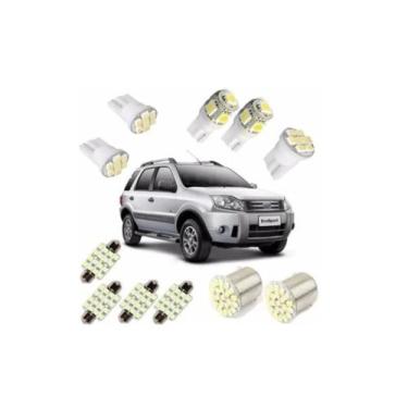 Imagem de Kit Lâmpadas Led Ecosport Pingo Teto Placa Ré Torpedo - Blue Lion