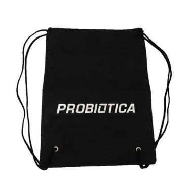 Imagem de Mochila Saco TNT Personalizada Probiótica, Preta