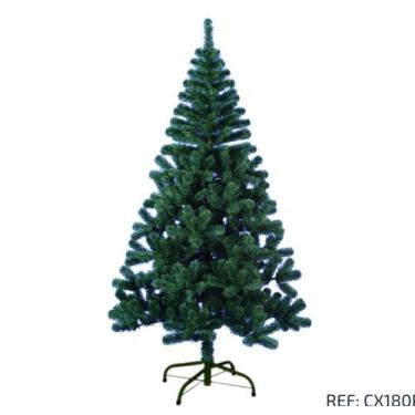 Imagem de Árvore de Natal Verde com 540 Galhos 1,80 Pé de Metal - Natalkasa