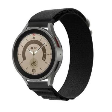 Imagem de Pulseira Alpina Compatível Com Smartwatch 20mm, 22mm - Poolsy, Preta 2