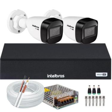 Imagem de Kit Intelbras 2 Câmeras Vhd 1130 Hd 30m Dvr De 4 Canais Mhdx 1004-c
