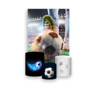 Imagem de Painel De Festa Vertical 1,50 x 2,20 + Trio De Capas Cilindro - Bola d