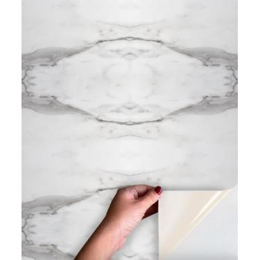 Imagem de Adesivo Chão Lavável Marmore Cinza Onix Calacata Texturizado - DecoraP
