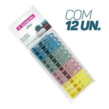 Imagem de Prendedor De Roupa Plástico Pregador Clip 12 Peças - Sanremo, Cores So