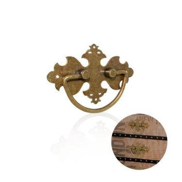 Imagem de Alça Ou Puxador Para Baú Em Ouro Velho A Unidade - Bigfer