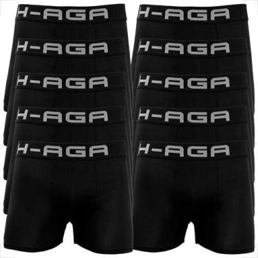 Imagem de Kit 10 Cuecas Box Boxer Adulto Microfibra Original - Básica Linda, Pre