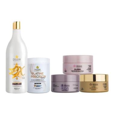 Imagem de Kit Cronograma Capilar + Pó Descolorante Master +OX de 10Vol - Dyusar 