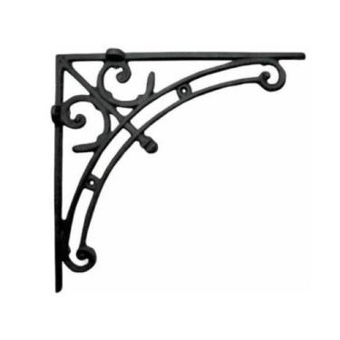 Imagem de Mão Francesa Flecha Cantoneira 35x35 Aluminio Preto - Funditex