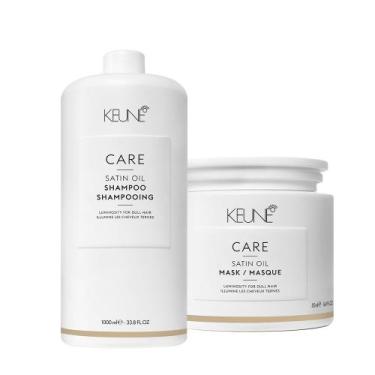 Imagem de Kit Keune Care Satin Oil Shampoo e Máscara (2 Produtos)