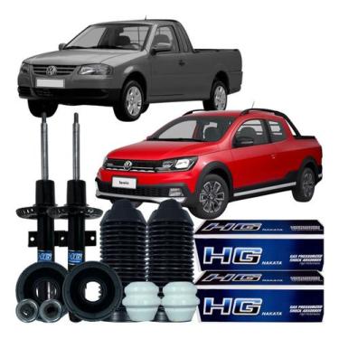 Imagem de Kit Amortecedor Dianteiro Batente Coxim Coifa Vw Saveiro - NAKATA