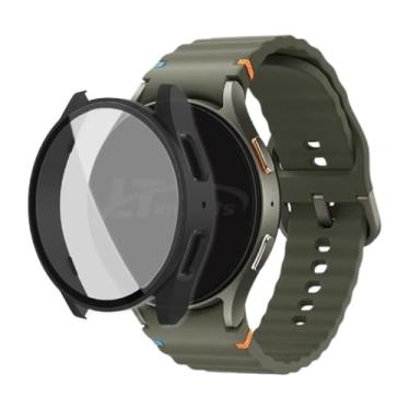 Imagem de Capa Rígida com Pelicula de Vidro Integrada LTimports compativel com Galaxy Watch 7 44mm Sm-L310 Bt e Sm-L315 Lte (LT-Preto)