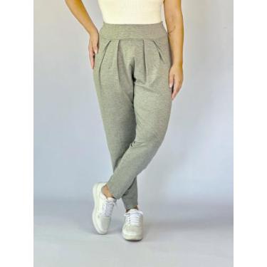 Imagem de Calça Saruel Feminina Tribo Livre em Viscolycra, Cinza claro, G