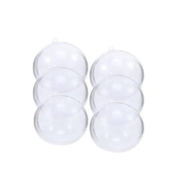 Imagem de 50uni  Esfera Bola de natal Acrilica  6,5cm Lembrancinha Porta foto - 